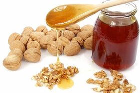Honey with walnuts to increase potency